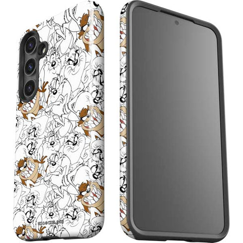 Looney Tunes Tasmanian Devil Super Sized Pattern Galaxy S24 Plus Impact Case